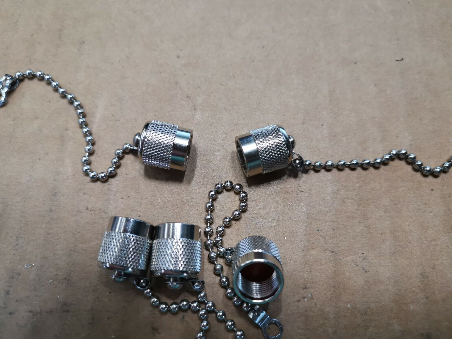 6pcs TNC Connector Protective Cap for Female With Chain , Ex Military