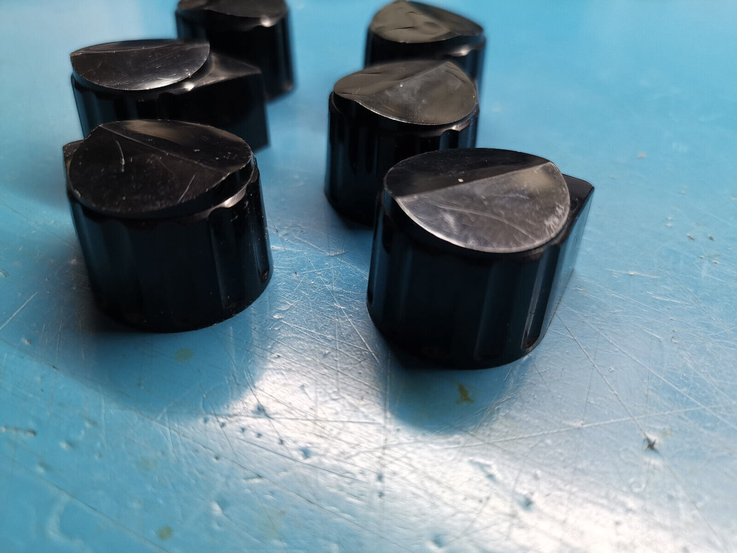 6pcs Ritel Rotary Switch Knob Arrow Knob 6mm Shaft