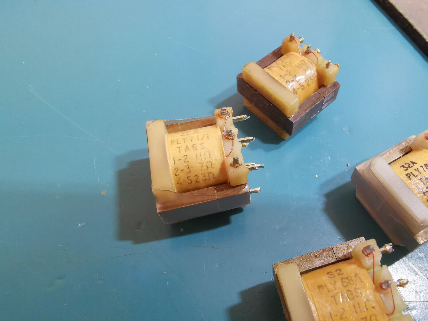 4 x PLY 71/1 Signal Isolation Transformer 11 Ohm 7 Ohm 23 Ohm