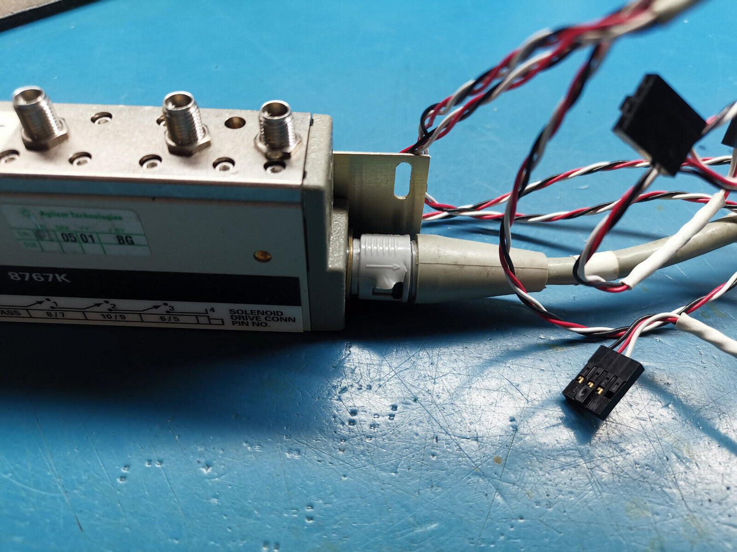 HP Agilent 8767K DC To 26.5GHz SP4T RF Switch 24v DC