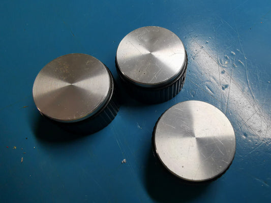 3pcs of Bulgin Plastic / Aluminium Top Potentiometer / capacitor Knob