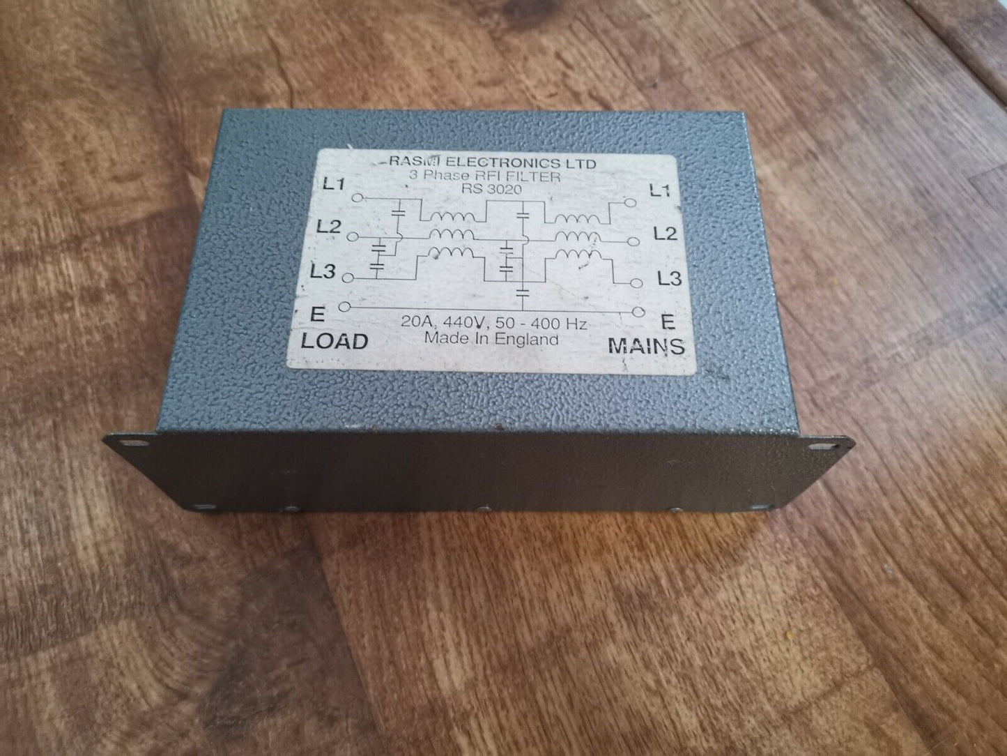 Power Line RFI 3 Phase 20A 440V AC 50Hz To 400Hz  RS3020
