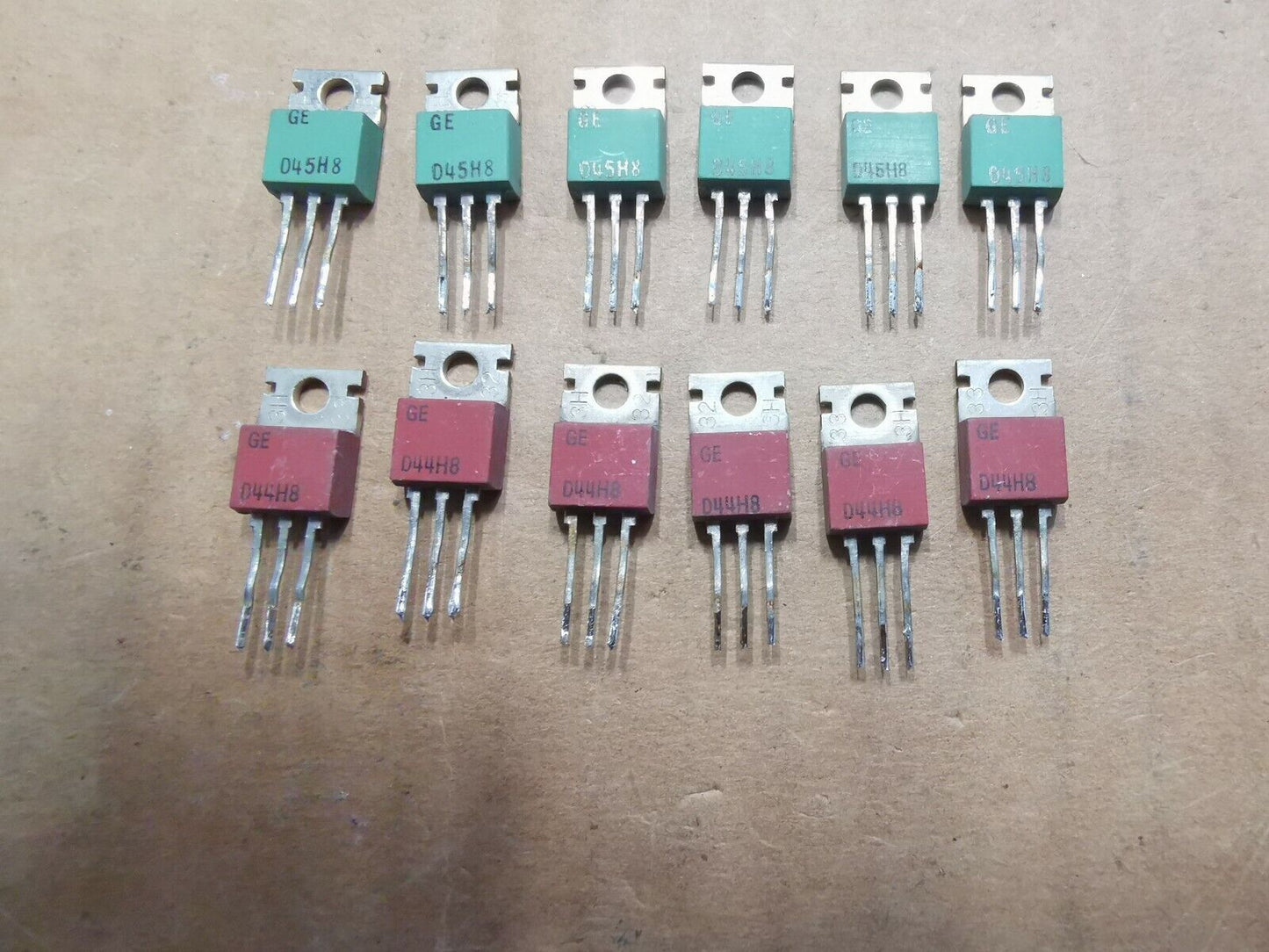 D44H8 And D45H8 Transistor Pairs 6 Pairs Genuine GE