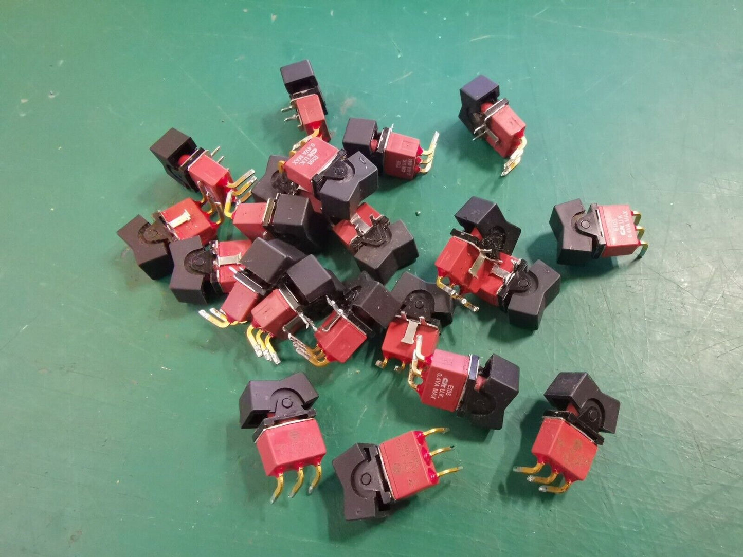 C&K Self Centre Toggle Switch E105 SP Mom Off Mom  0.4A