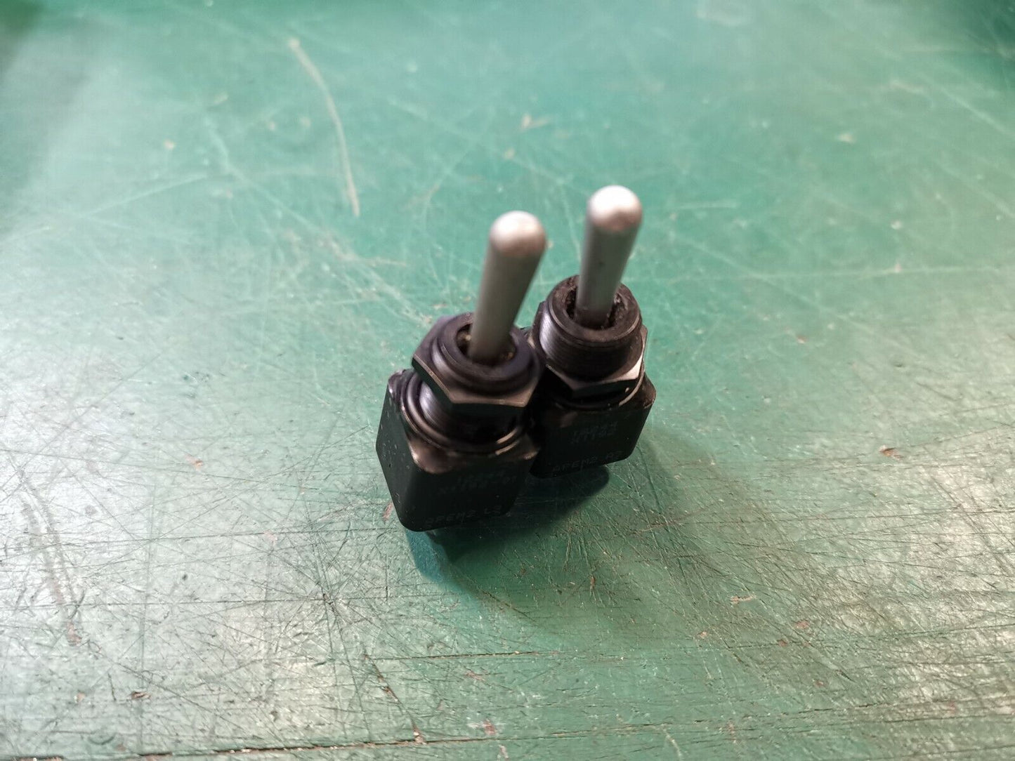 2pcs APEM Toggle Switches ON/OFF - ON - ON/OFF Mil Spec Toggle Switch