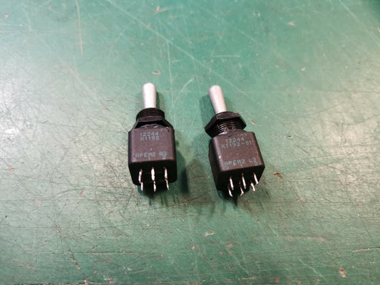2pcs APEM Toggle Switches ON/OFF - ON - ON/OFF Mil Spec Toggle Switch