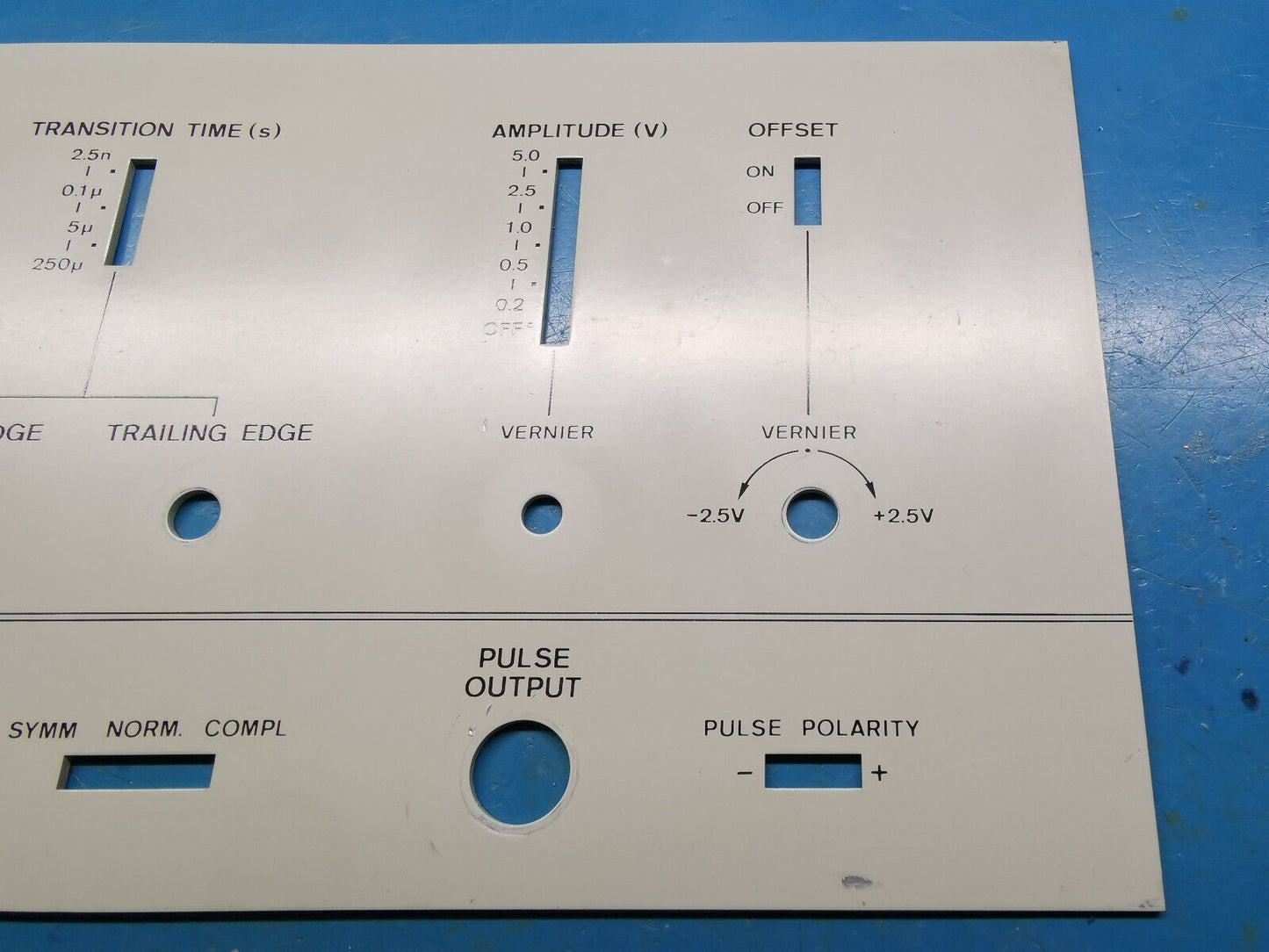 HP Agilent 8007A Pulse Generator Front Panel Metal Face
