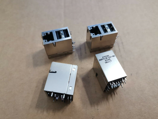 RJ45 And USB Connector PCB Mount 100 Base-TX Stacked USB And Ethernet PCB Socket