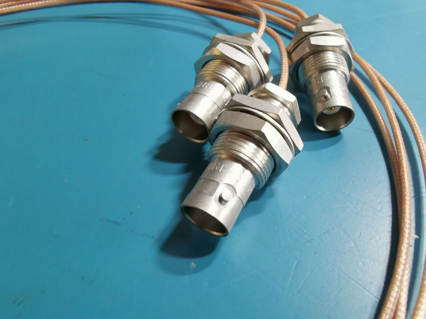 3pcs BNC Female To SMB Female Plug 70cm Rosenberger Panel Mount BNC
