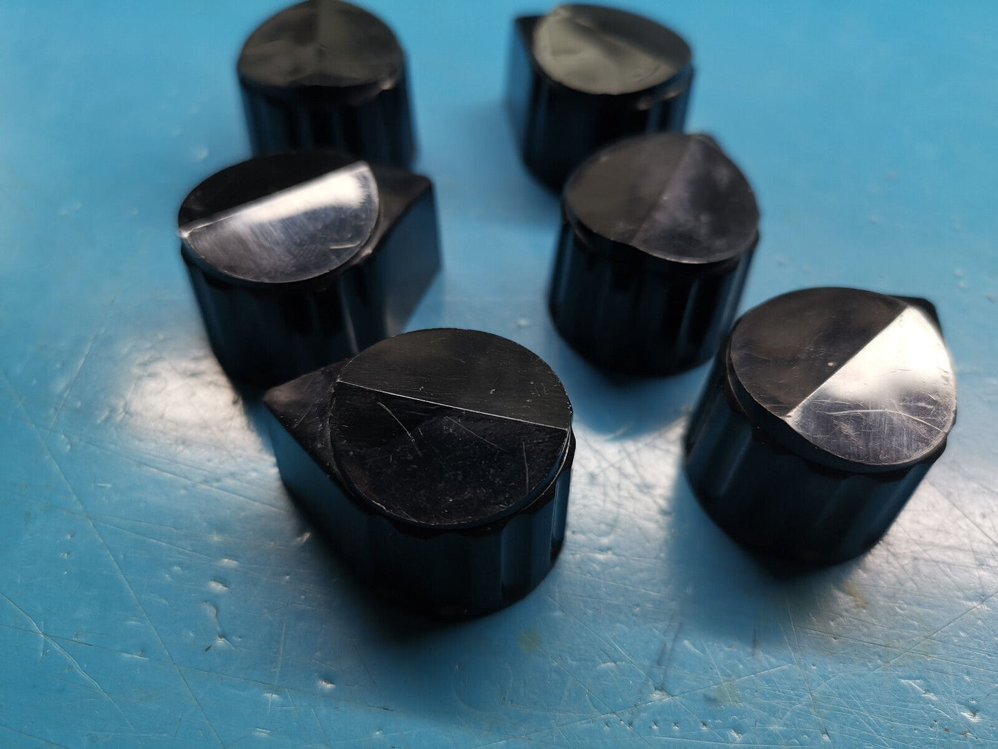 6pcs Ritel Rotary Switch Knob Arrow Knob 6mm Shaft