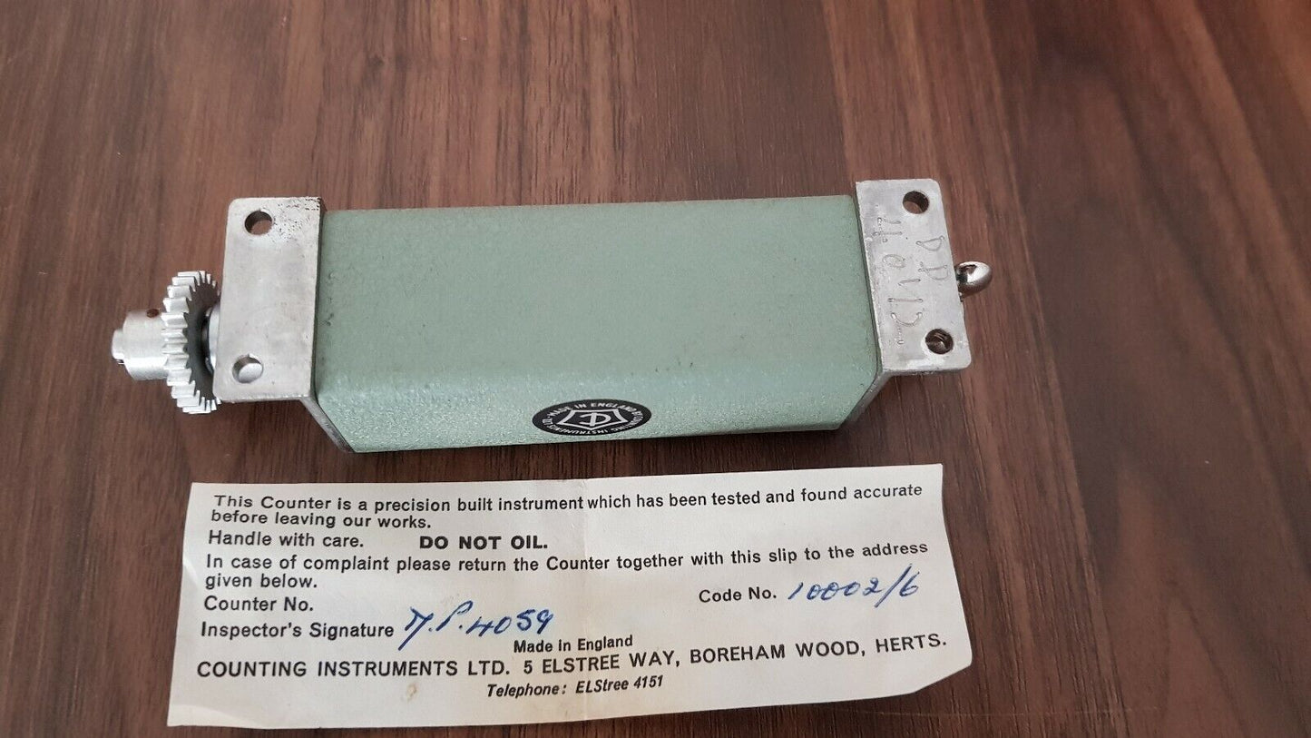 Vintage Mechanical Counter Vintage Military Part 6 Digit