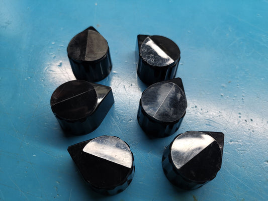 6pcs Ritel Rotary Switch Knob Arrow Knob 6mm Shaft