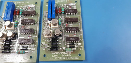 Military Simulator Pump Horsepower Limit Boards