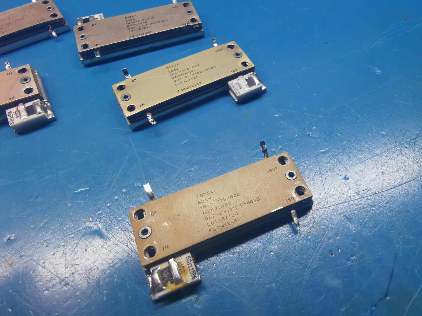 7pcs Merrimac FSCM 12457 90° RF Power Diveider / Combiner