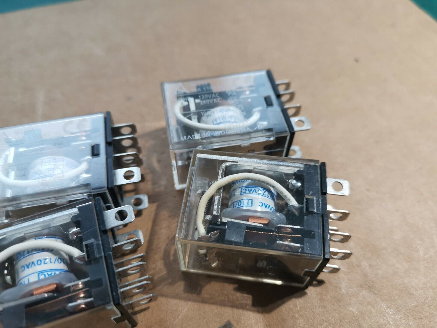 2pcs DPDT Plug In Relay 110v Coil 10A Contact Omron IMO , EX MOD LY2 PY21