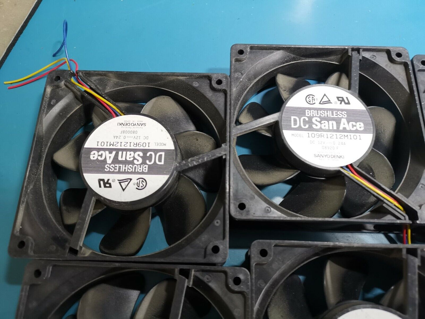 6 pcs 109R1212M101 Sanyo Denki  12V Cooling Fan