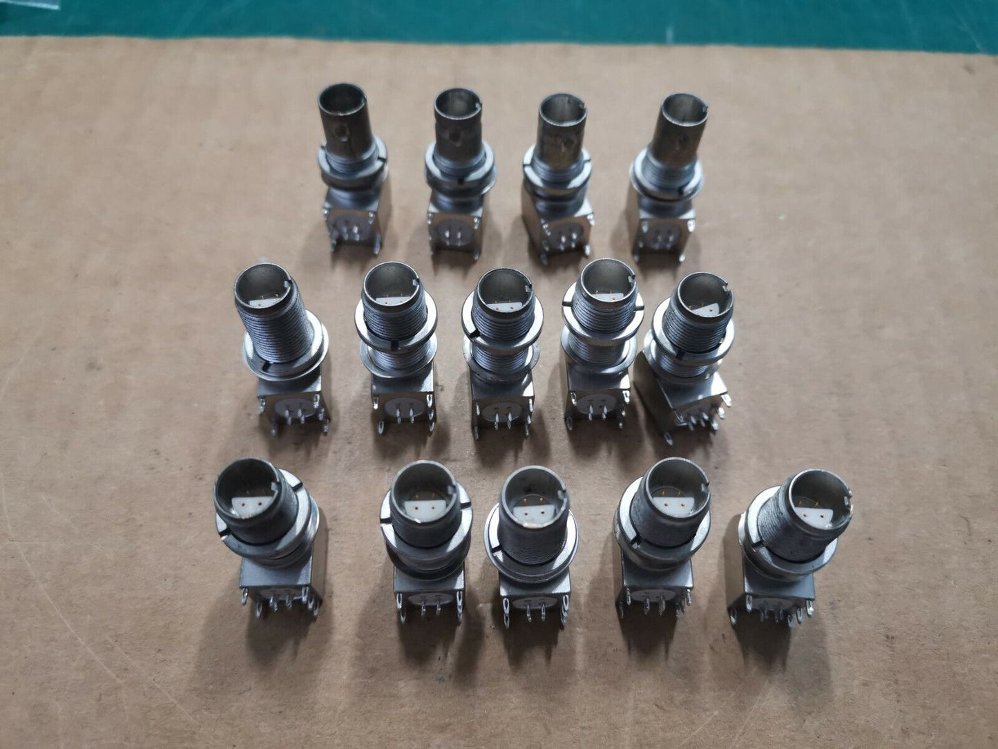Quadax 4 pin RF Connector Joblot PCB Mount Military Part