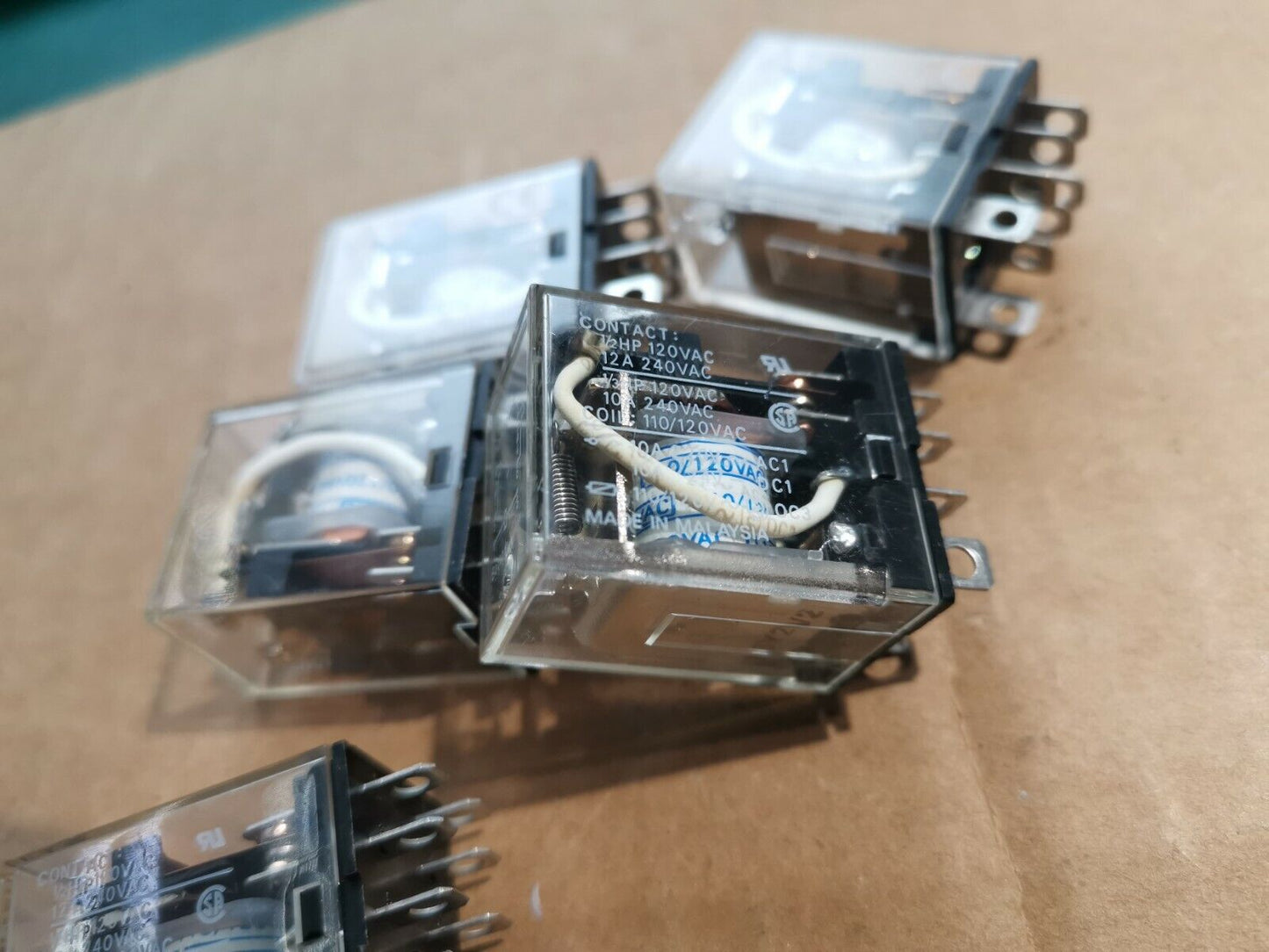 2pcs DPDT Plug In Relay 110v Coil 10A Contact Omron IMO , EX MOD LY2 PY21