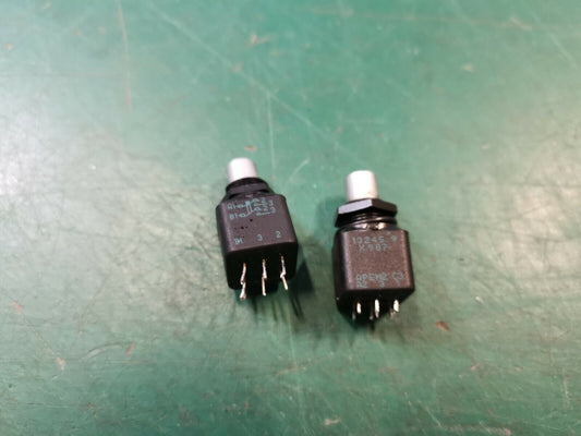 2pcs APEM Push Button Switches Mil Spec Push To Make / Break