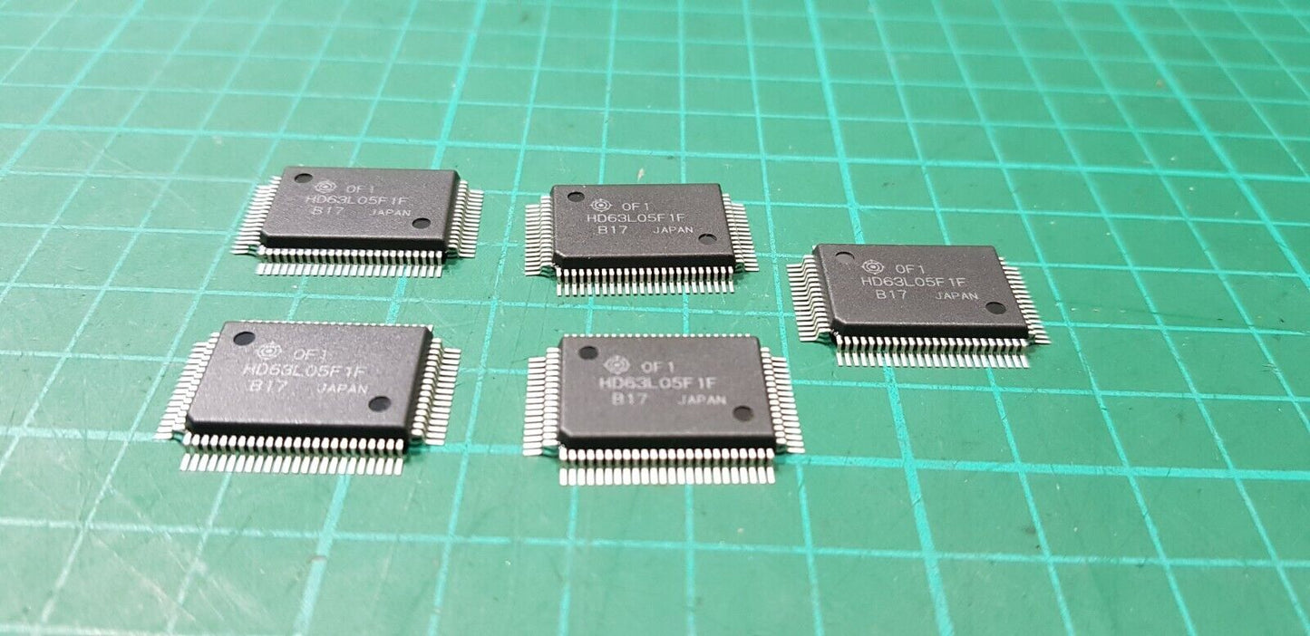 5 x Genuine Hitachi HD63L05F CMOS 8-BIT SINGLE-CHIP MICRO COMPUTER
