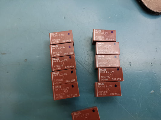 11pcs High Frequency RF Relays 1.5 GHz High Frequency 2 Coil Latching RK1-L2-9V