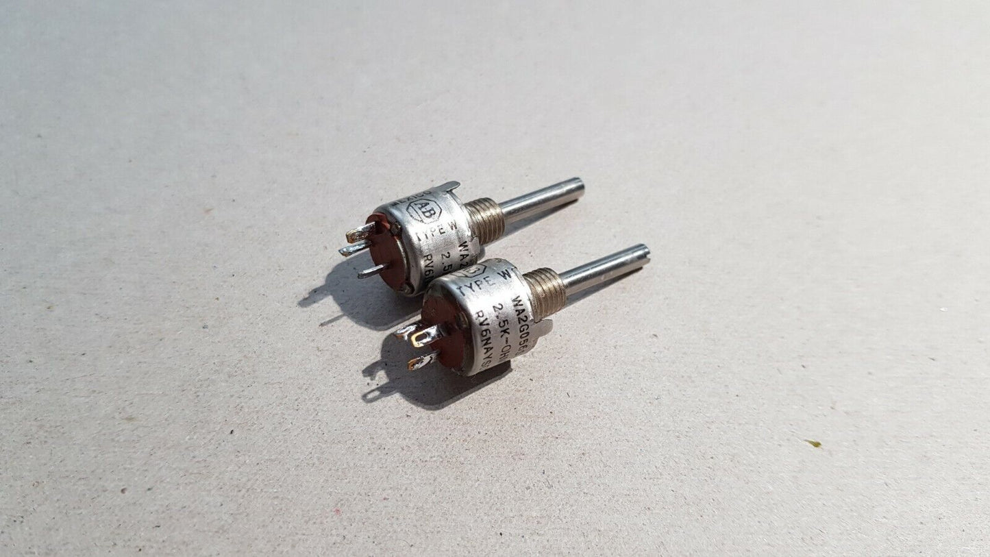 2pcs 2.5K Potentiometer Allen Bradley Type W Potentiometer