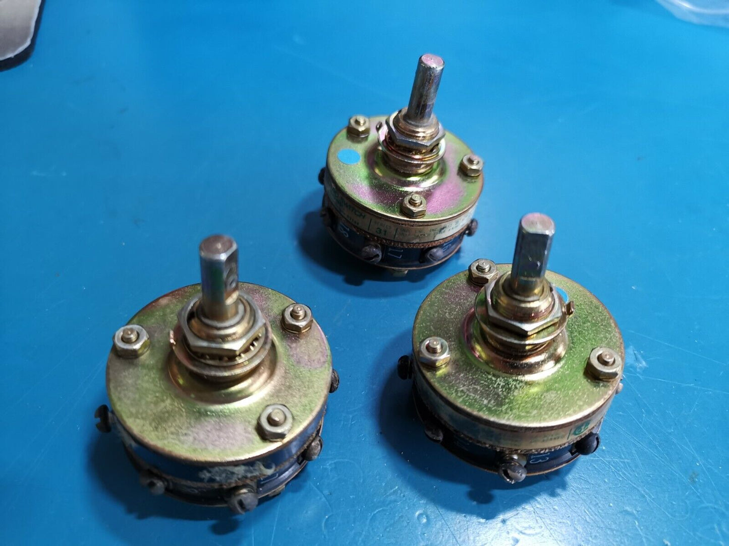 3pcs UND LAB 1 Pole 7 position Rotary Switch 5A 30V DC