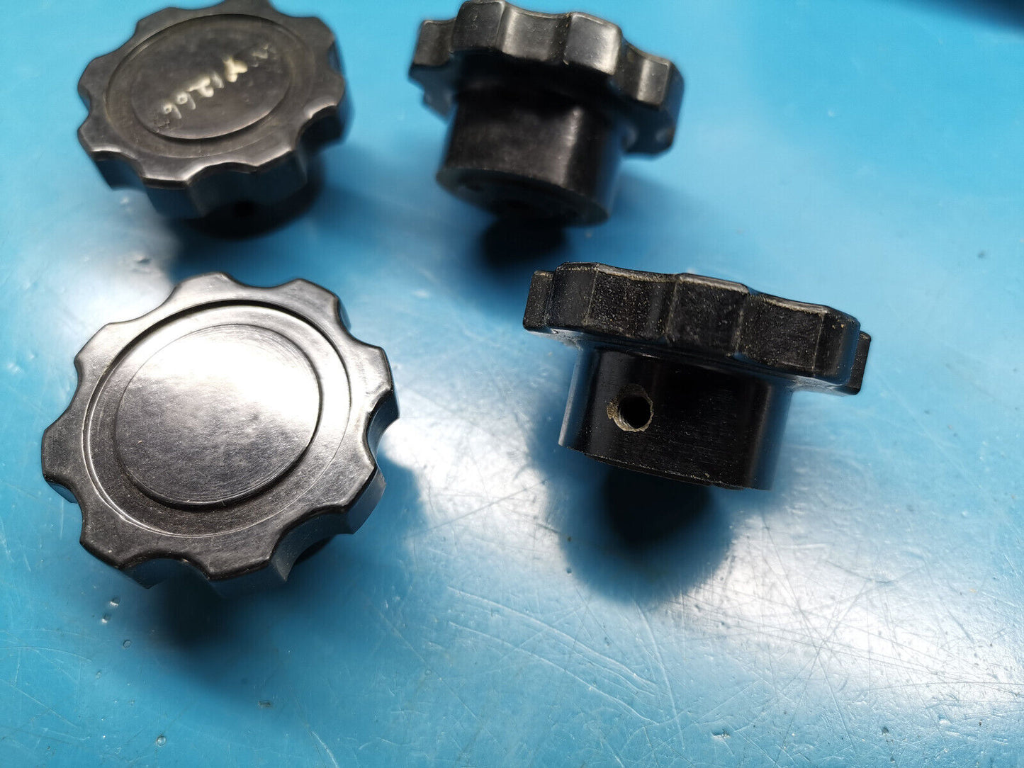 4pcs Marconi Style Vintage Knob Vintage Test Gear Knob Missing Set Screw