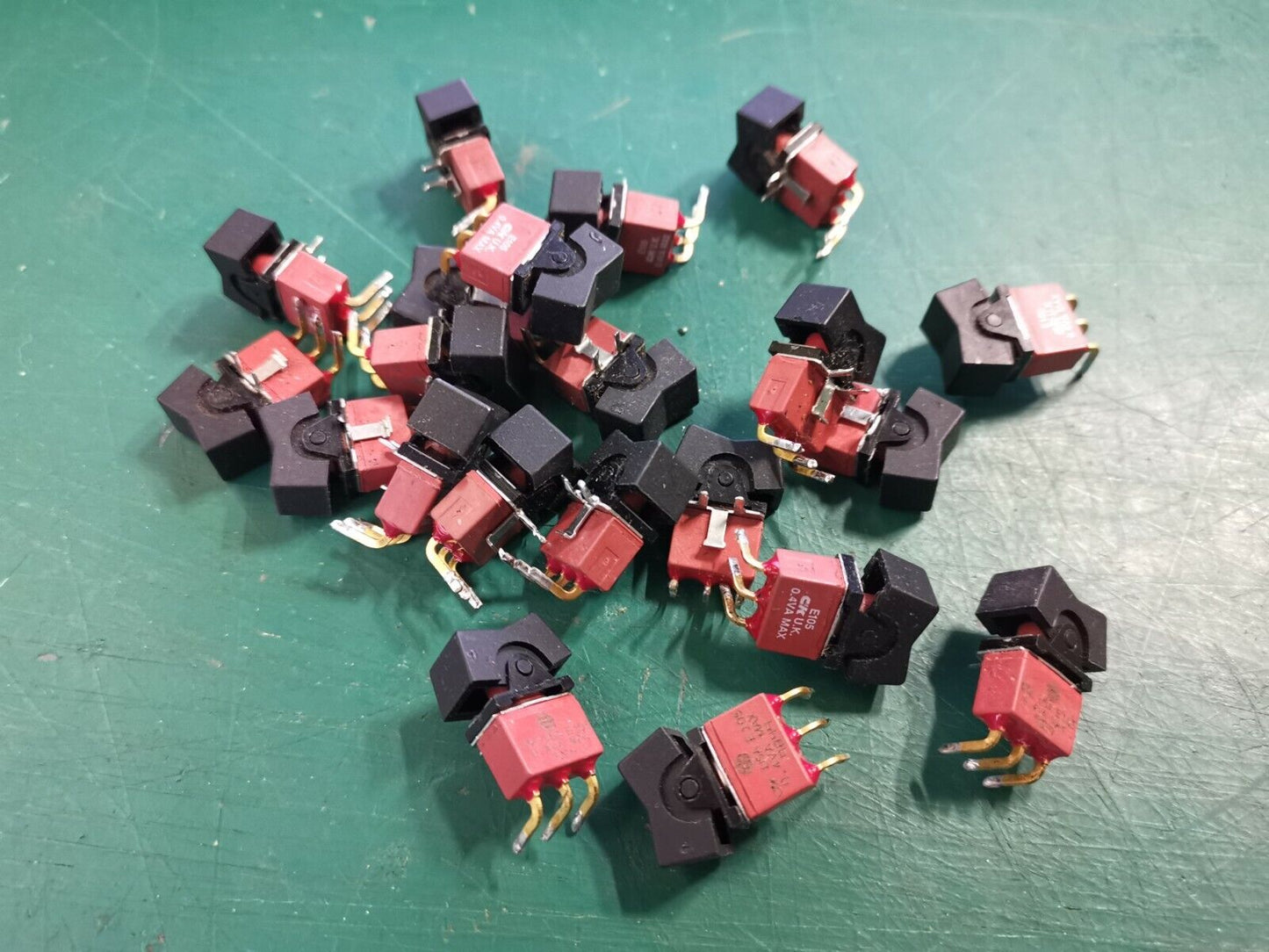 C&K Self Centre Toggle Switch E105 SP Mom Off Mom  0.4A