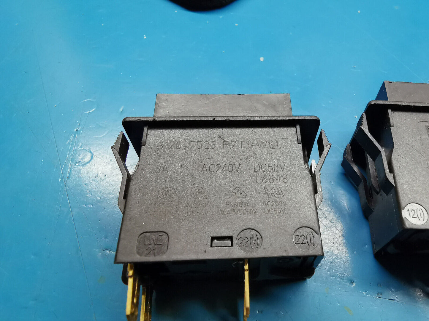4pcs Genuine ETA 3120-F523-P7T1-W01J Rocker Switch