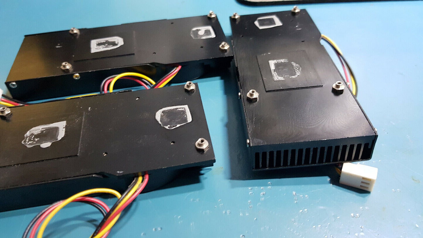 3pcs Slim HeatSink With Fan For Colling Chipset / CPU 5v 48mm x 121mm x 14mm