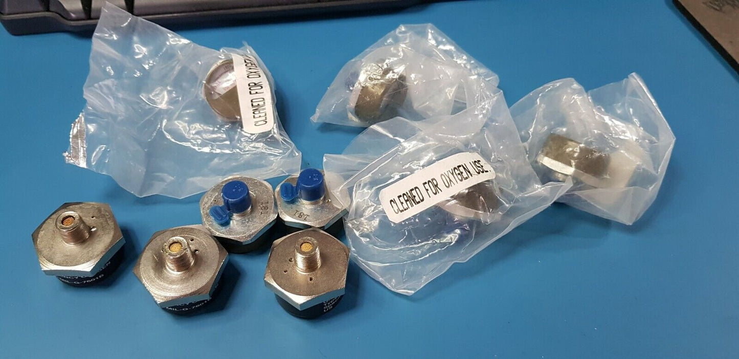 9pcs Oxygen Gauge Military Part  0 To 2500 Joblot