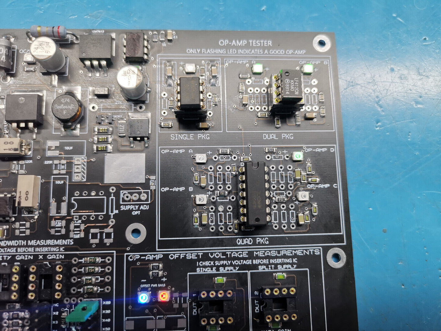 Op Amp Tester Offset Voltage Measurements Bandwidth Measurements