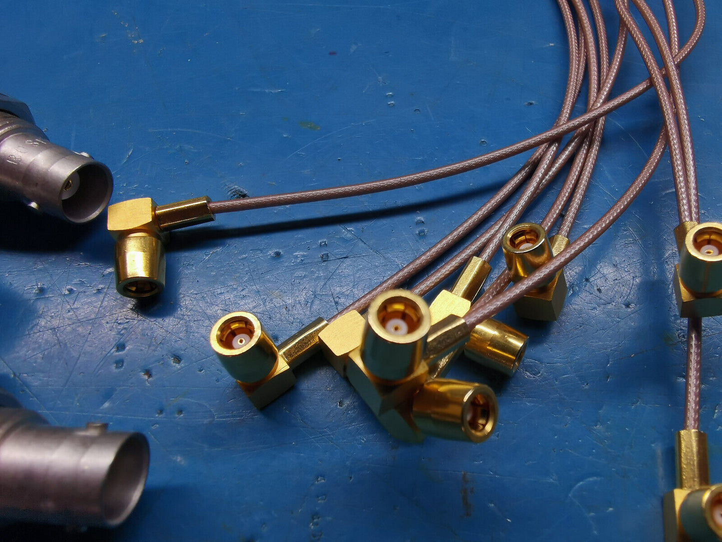 9pcs Female BNC To Female SMB Plug 41cm Rosenberger Panel Mount BNC