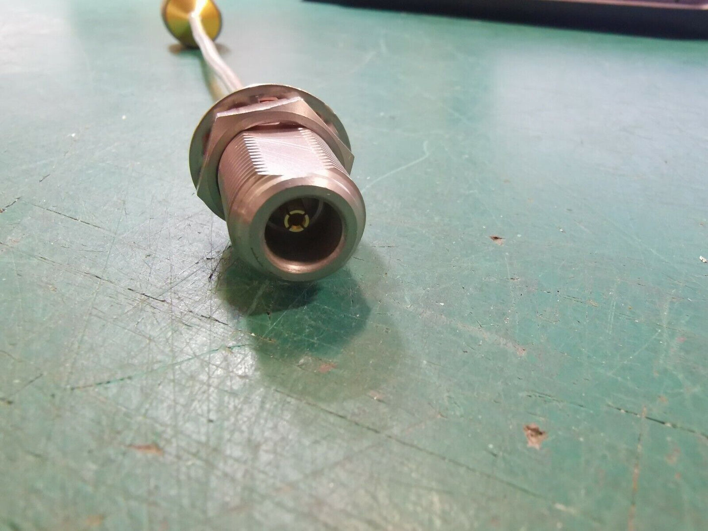 Rigid RF Cable With Bulkhead Connector Male and Female Bulkhead Panel Mount