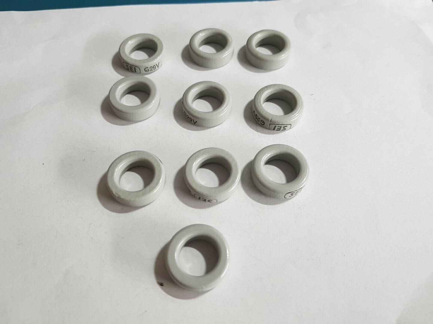10pcs Ferrite Powder Inductor Cores Rings  OD 20mm  ID 12mm