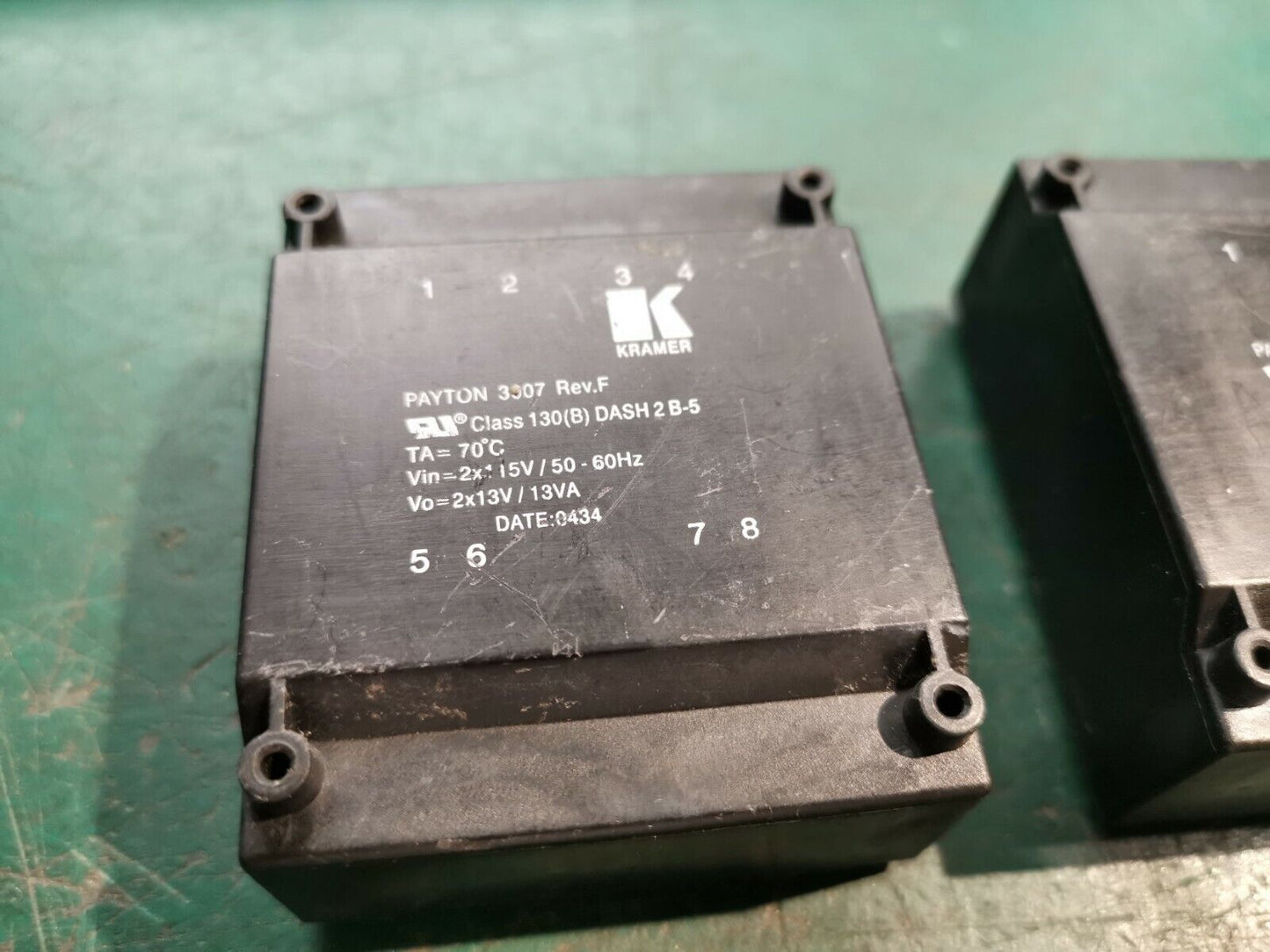 2pcs Encapsulated Transformer Paynton 3007 2 x 155v AC IN 2 x 13V 13VA Out