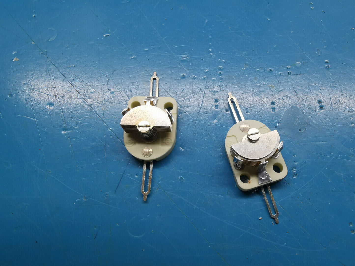 2pcs Marconi Variable Air Capacitor 3.5pF To 35pF