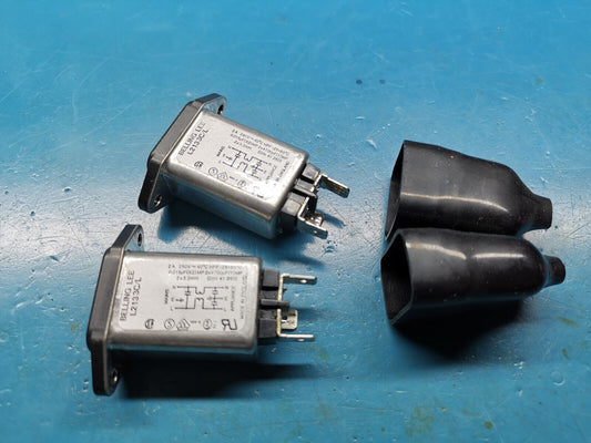 2pcs Mains Inlet Filter 250v 2A Belling Lee L213 3C/L