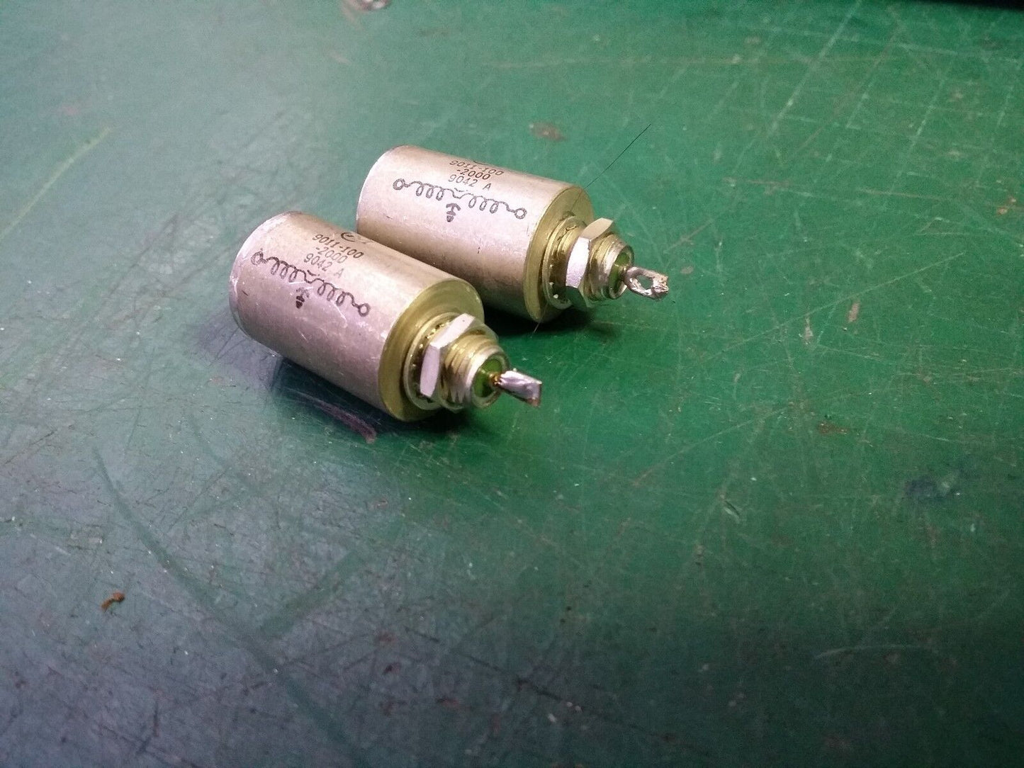 2pcs 0.47uF Feed Through Capacitor RF Power line Filter