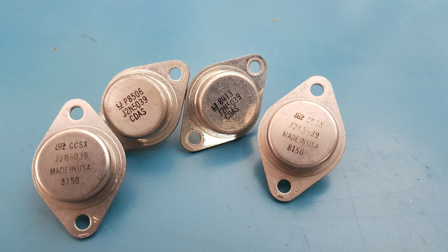 2N5039 NPN Power Transistor For Amps Military Part J Suffix 4pcs Genuine
