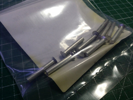 Rivet 100 Degree Countersunk Rivet , 330pcs , EX MOD