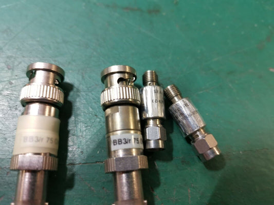 Fixed Attenuator 6dB DC To 18GHz  And Suhner 75 Ohms Feed Through Terminators