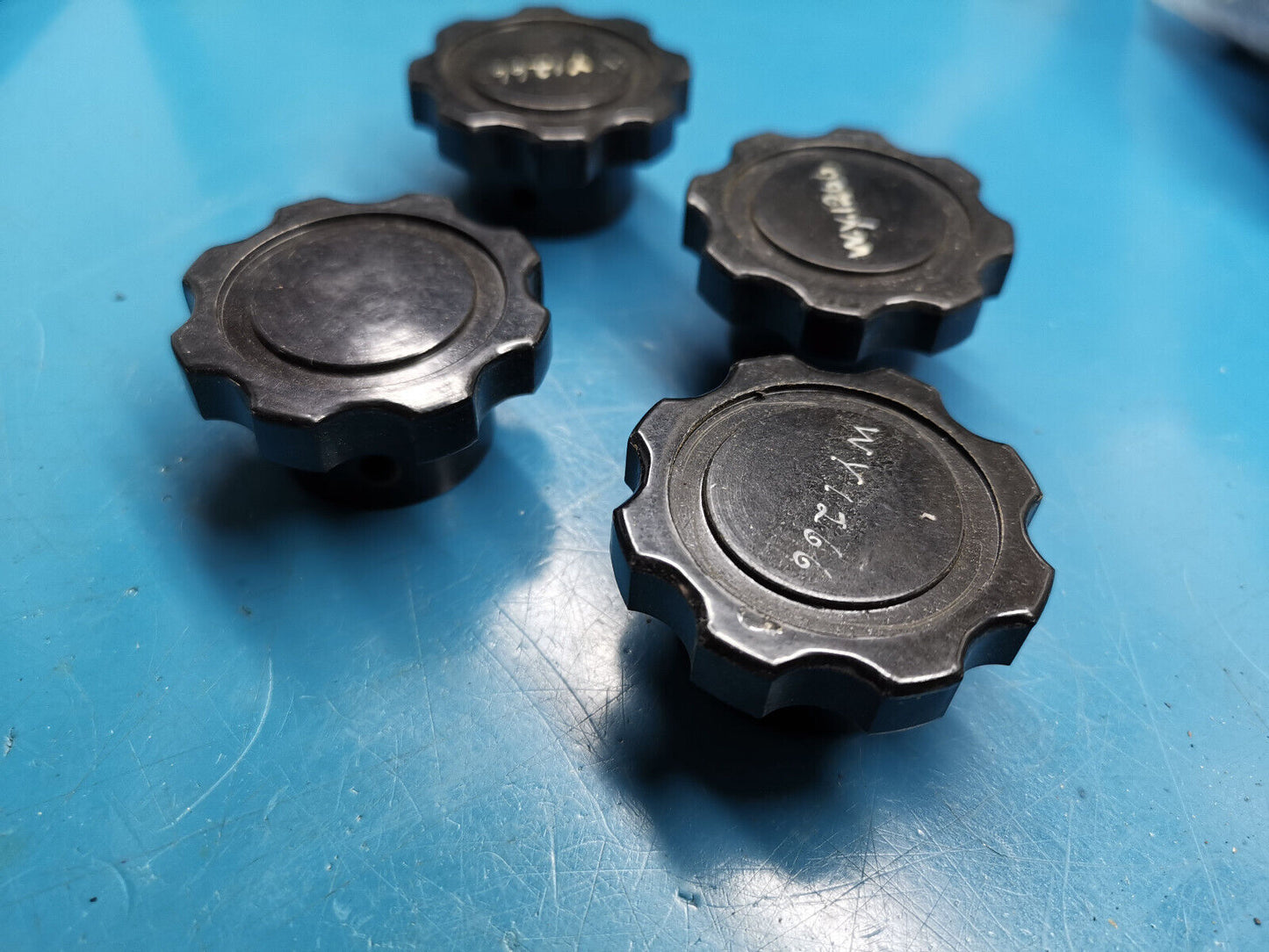 4pcs Marconi Style Vintage Knob Vintage Test Gear Knob Missing Set Screw