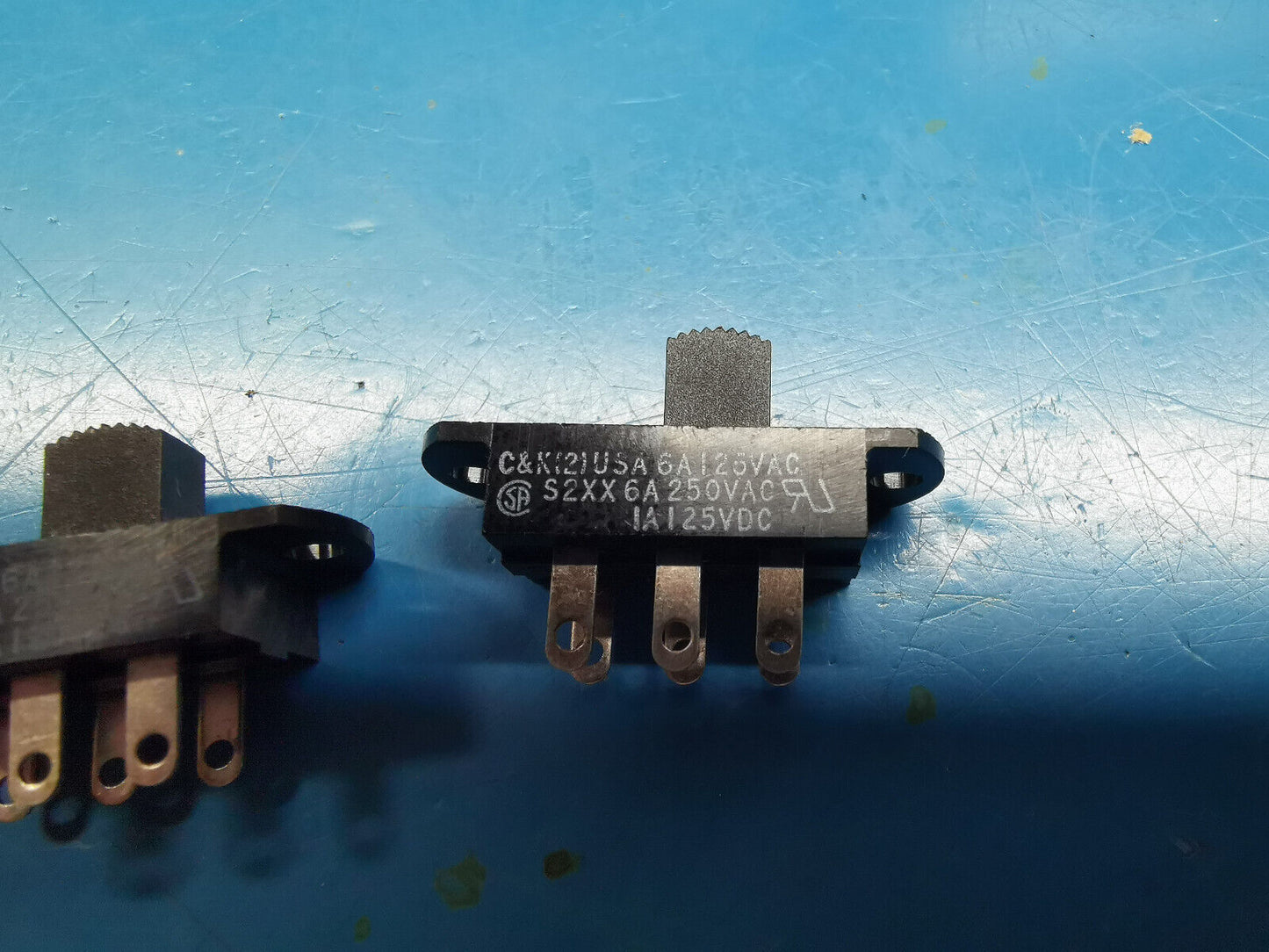 2pcs Genuine C&K S Series Slider Switch 6A 250VAC 1A 125v DC