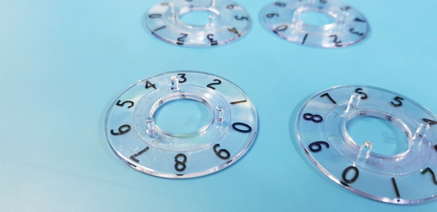 Elma Knob Numbering 0 To 9 4pcs