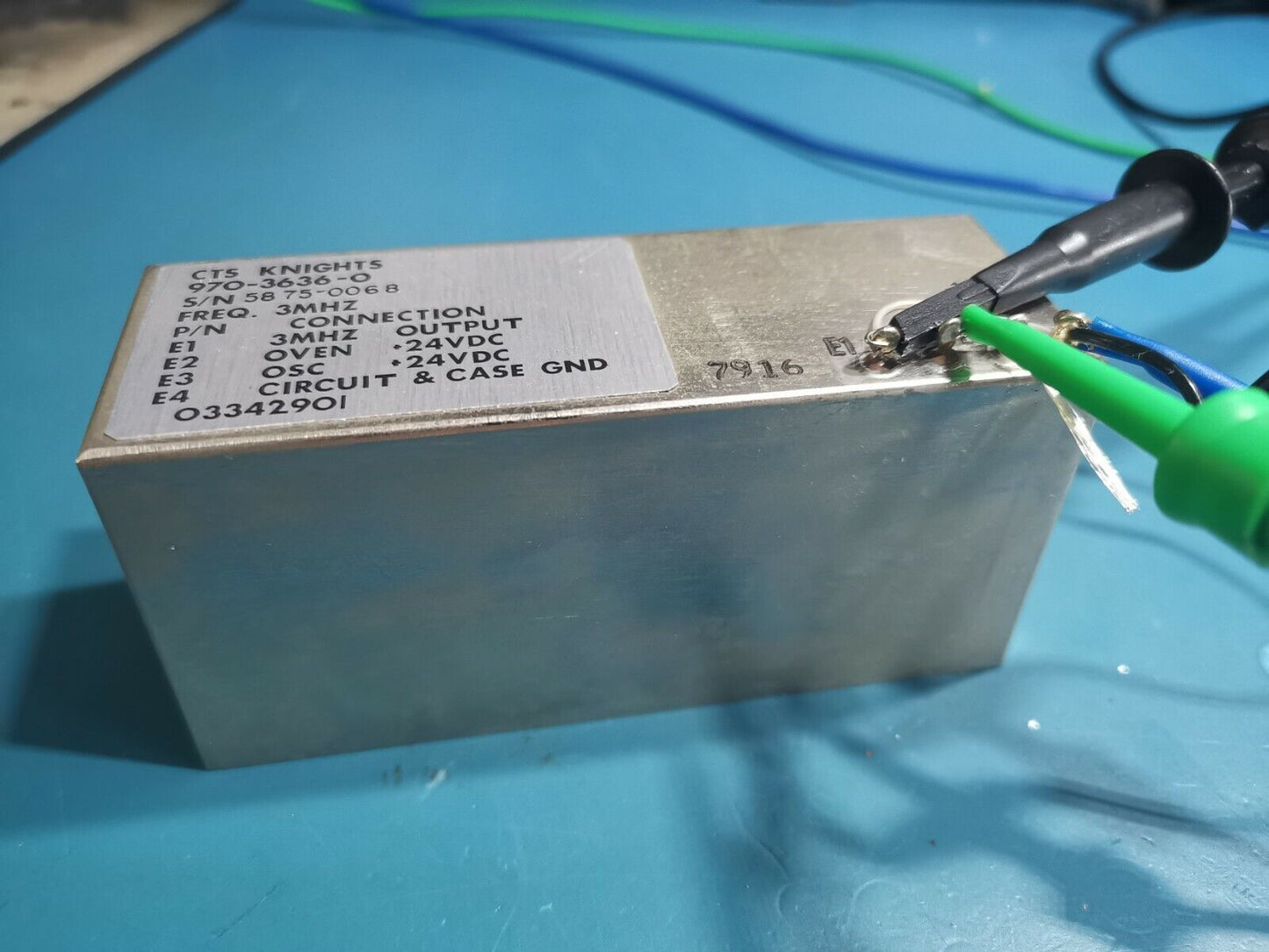 Systron Donner 6054B 3MHz OCXO Frequency Counter Oven Controlled 3MHz Oscillator