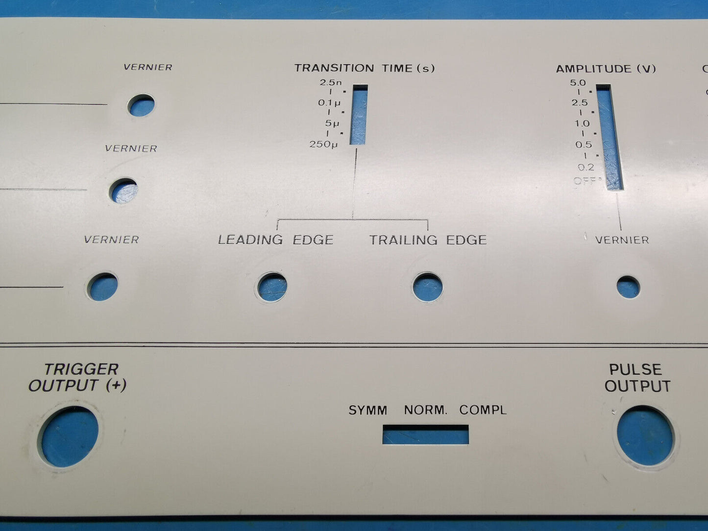 HP Agilent 8007A Pulse Generator Front Panel Metal Face