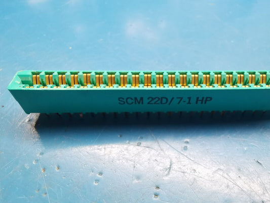 Genuine SCM 44 Pin PCB Edge Connector Used In Apple One And HP Agilent Test Gear