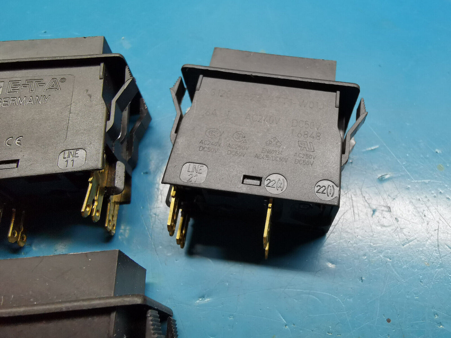 4pcs Genuine ETA 3120-F523-P7T1-W01J Rocker Switch